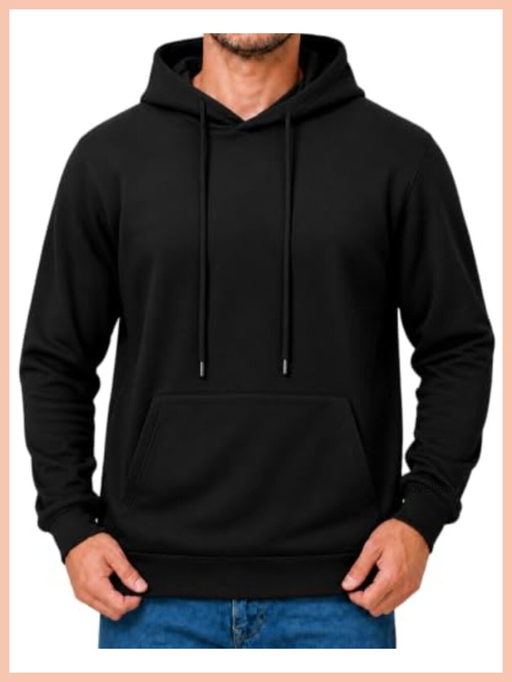 Men's Fleece Hoodie Pullover Casual Hooded Sweatshirt